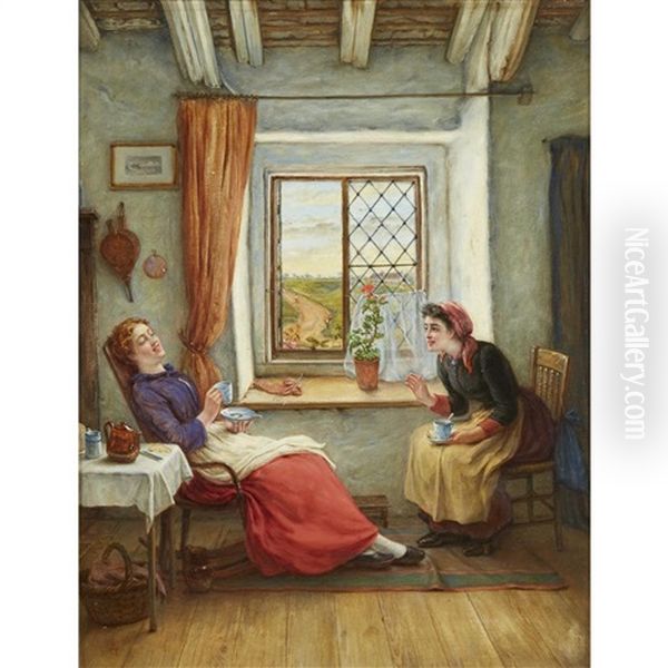 Five O'clock Tea Oil Painting by William Gale