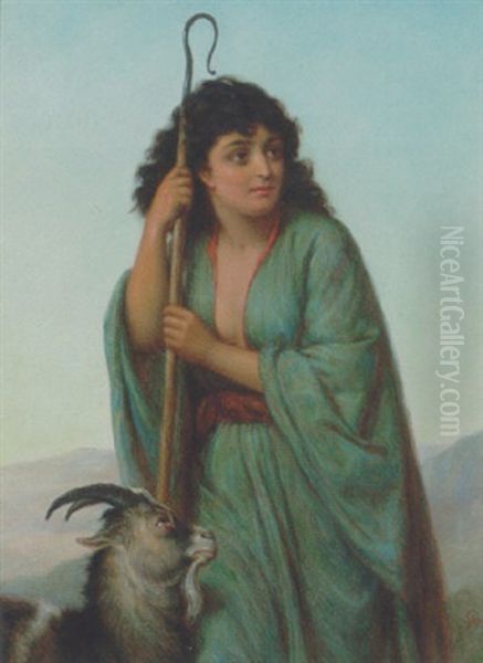 The Shepherdess Oil Painting by William Gale