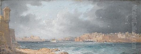 The Grand Harbour, Malta Oil Painting by Luigi Maria Galea