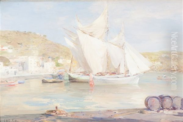 Barche A Vela Oil Painting by Leopoldo Galeota