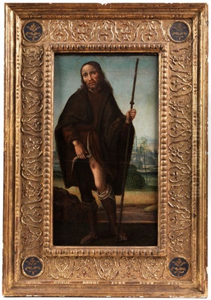 Bildnis Des Heiligen Rochus Oil Painting by Pietro di Galeotto