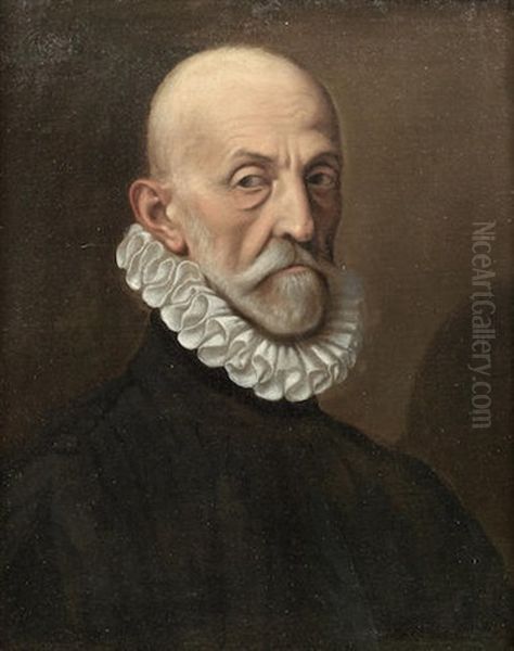 Portrait Of A Gentleman, Bust-length Oil Painting by Fede Galizia