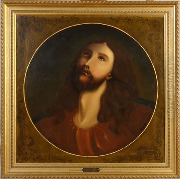 Tete De Christ Oil Painting by Louis Gallait