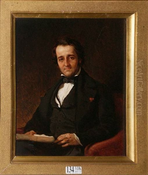 Portrait D'homme Oil Painting by Louis Gallait