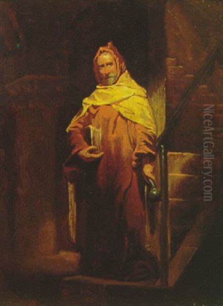 The Scholar Oil Painting by Louis Gallait