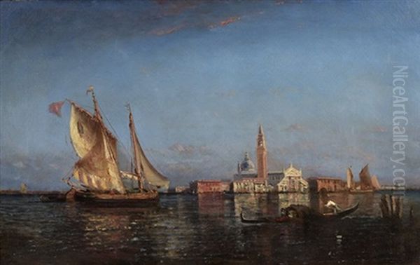 Isle Of George, Venice Oil Painting by Paul Charles Emmanuel Gallard-Lepinay