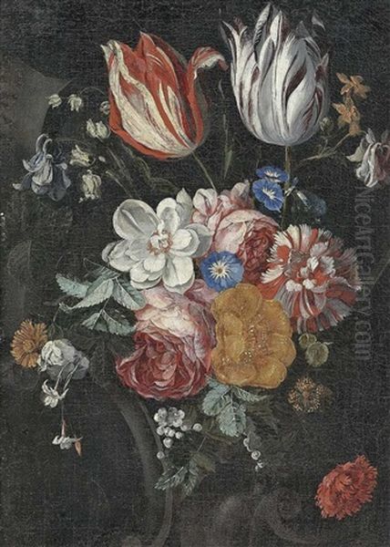 Blumenstillleben Oil Painting by Hieronymus Galle the Elder