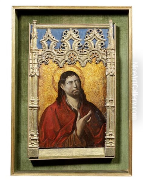 A Male Saint Oil Painting by Fernando Gallego y Taller