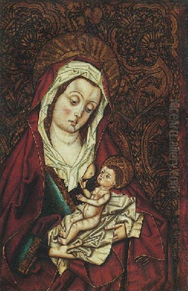 The Virgin And Child Oil Painting by Fernando Gallego y Taller