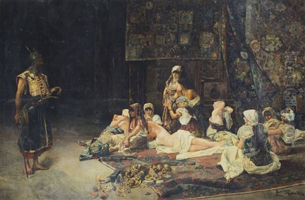 In The Harem Oil Painting by Jose Gallegos Y Arnosa