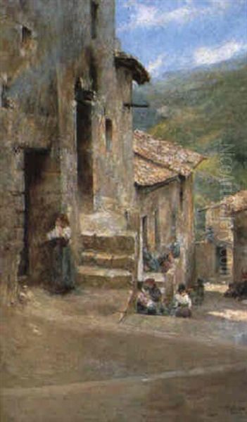 Anticoli Di Campagna Oil Painting by Jose Gallegos Y Arnosa