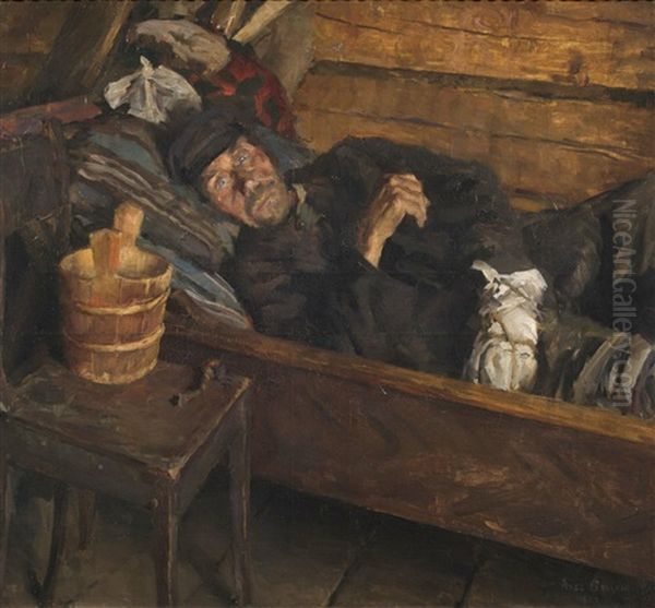 Wundfieber Oil Painting by Akseli Valdemar Gallen-Kallela