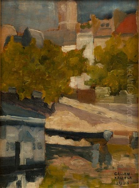 City View (europe) Oil Painting by Akseli Valdemar Gallen-Kallela