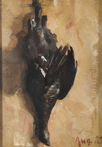 Game Bird Oil Painting by Akseli Valdemar Gallen-Kallela