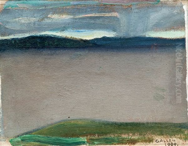 Landscape Oil Painting by Akseli Valdemar Gallen-Kallela