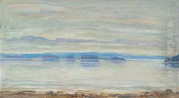 Morning In Ruovesi Oil Painting by Akseli Valdemar Gallen-Kallela