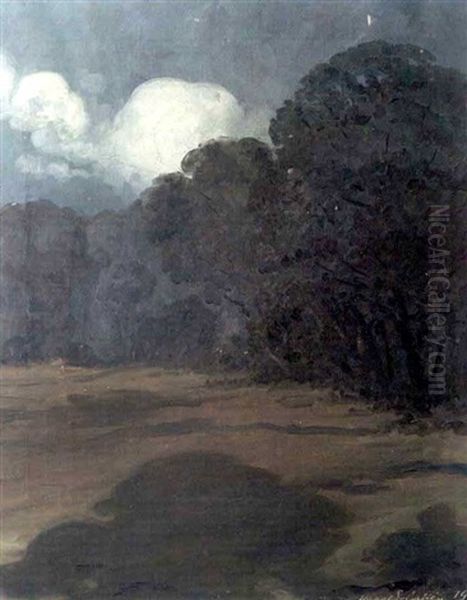 Landscape Oil Painting by Akseli Valdemar Gallen-Kallela