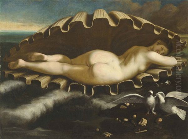 The Birth Of Venus Oil Painting by Giacomo (Lo Spadarino) Galli