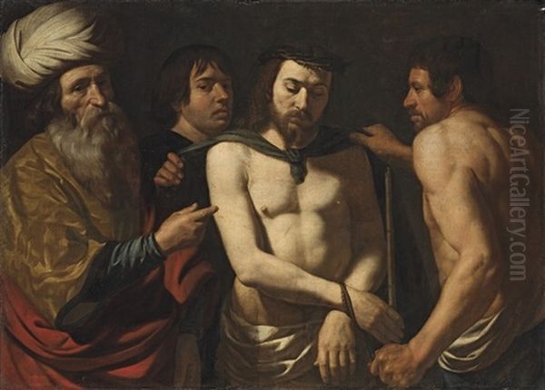 Ecce Homo Oil Painting by Giacomo (Lo Spadarino) Galli