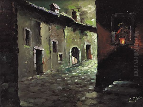 Notturno Oil Painting by Giuseppe Galli