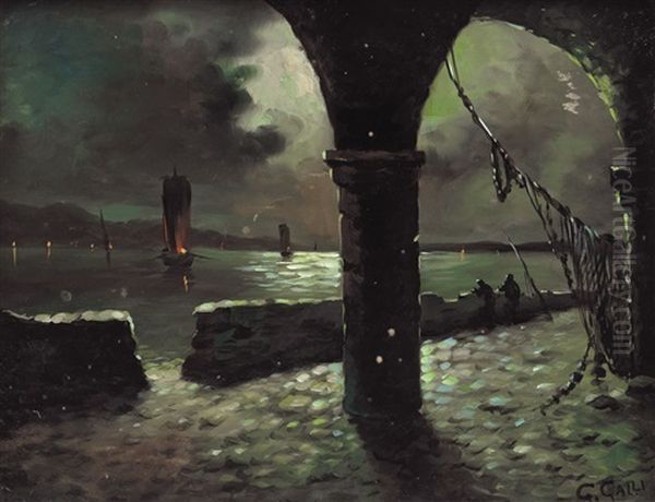 Notturno Oil Painting by Giuseppe Galli