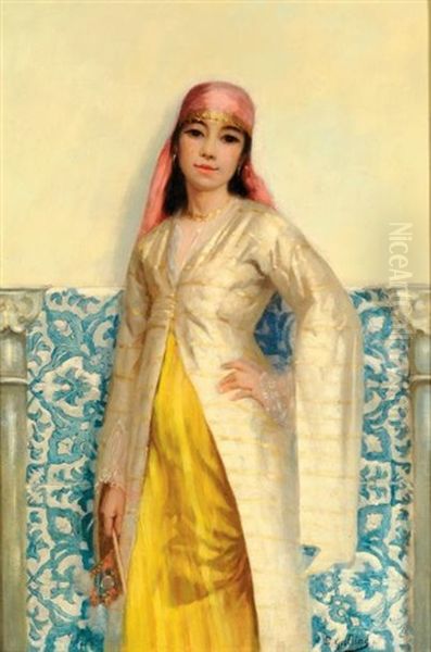 Beaute Arabe Oil Painting by Louis Galliac