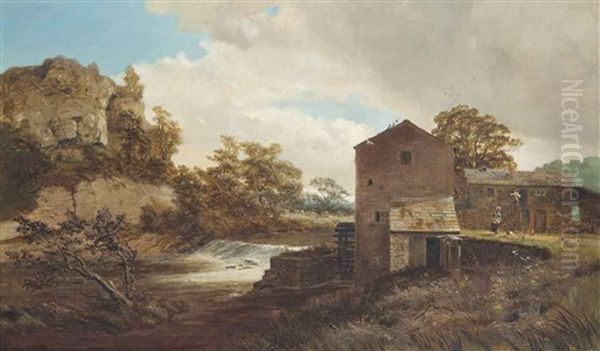 At The Mill Oil Painting by Robert Gallon