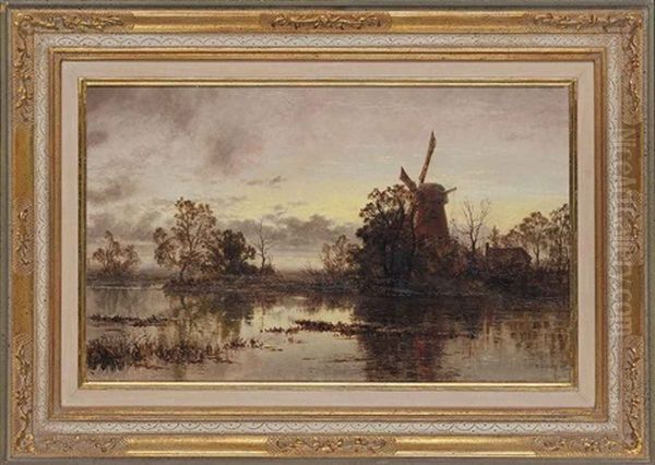 The Windmill Oil Painting by Robert Gallon