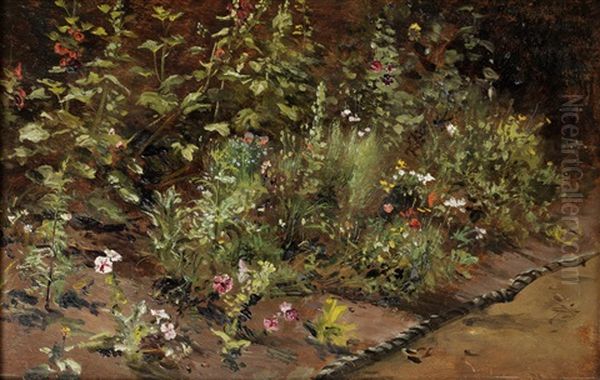 In Yeend King's Garden Oil Painting by Robert Gallon