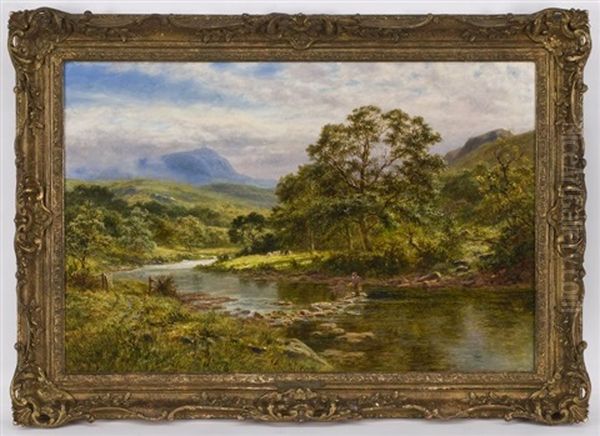 Near Betws-y-coed, North Wales Oil Painting by Robert Gallon