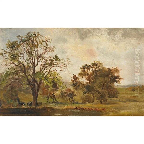 Alport (+ Burnt Oak, Orleston; 2 Works) Oil Painting by Robert Gallon