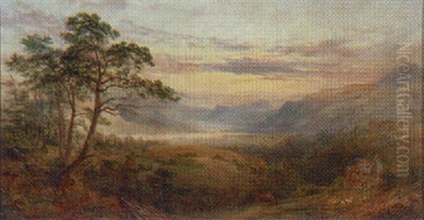 Valley Of The Conway Oil Painting by Robert Gallon