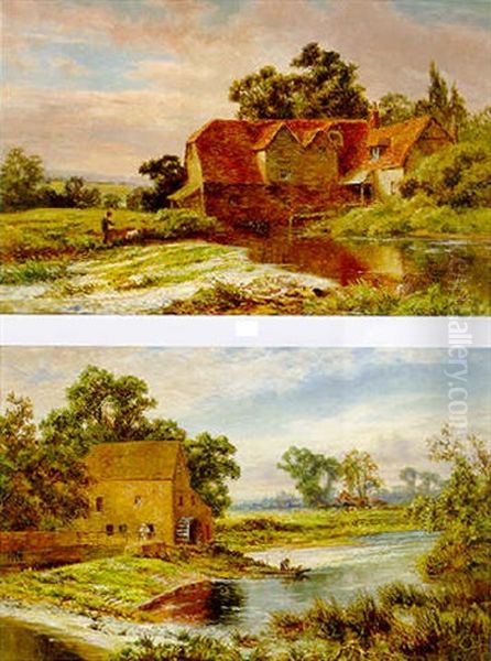 Figures Before A Mill, Welford-on-avon by Robert Gallon