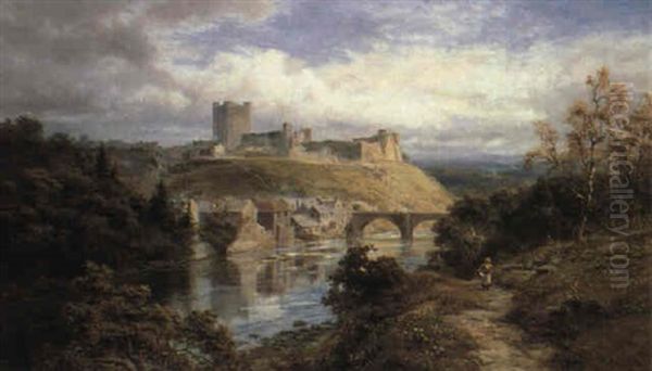 Richmond Castle, Yorkshire Oil Painting by Robert Gallon