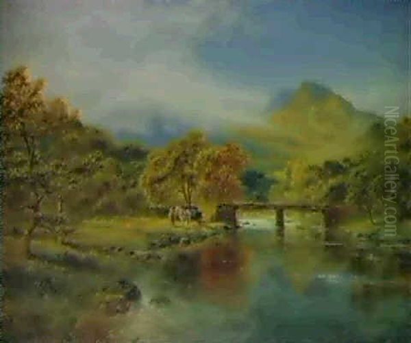 On The Avon Oil Painting by Robert Gallon