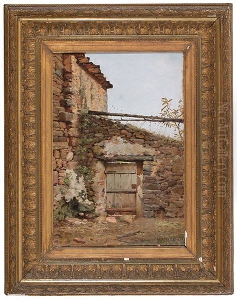 Vista Rural Oil Painting by Francisco Galofre Y Oller