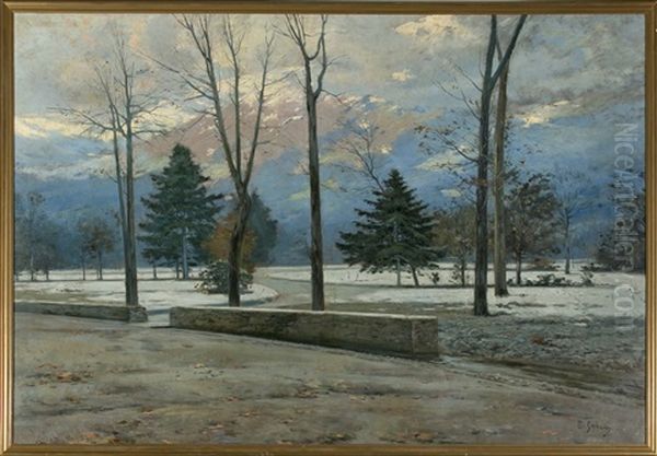 Vista De La Cerdanya Oil Painting by Enrique Galwey