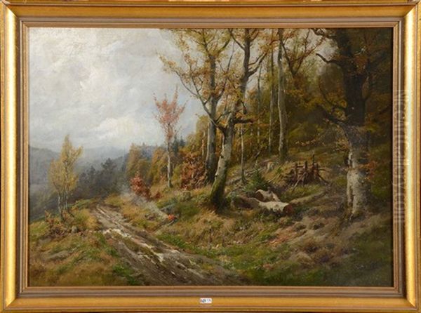 Chemin En Foret Oil Painting by Enrique Galwey