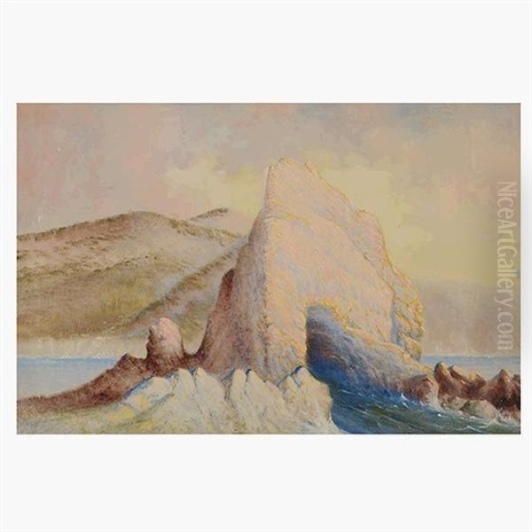 Seal Rock Oil Painting by Edna Gamble