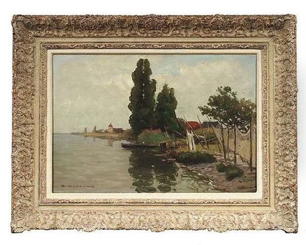 Bodensee-insel Reichenau Oil Painting by Otto Gampert