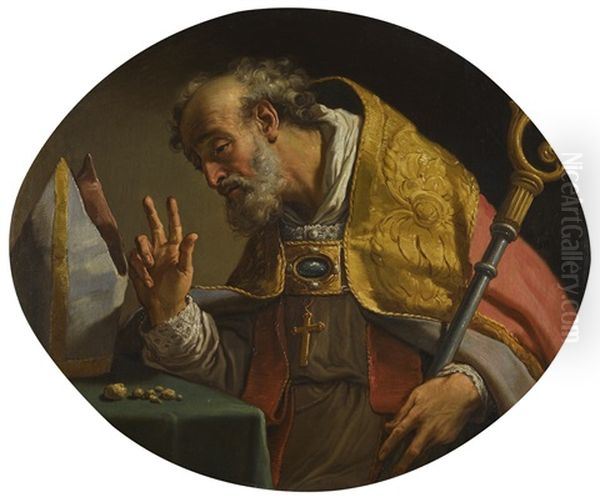 Saint Liborius Oil Painting by Gaetano Gandolfi