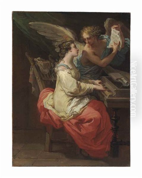 Saint Cecilia Oil Painting by Gaetano Gandolfi