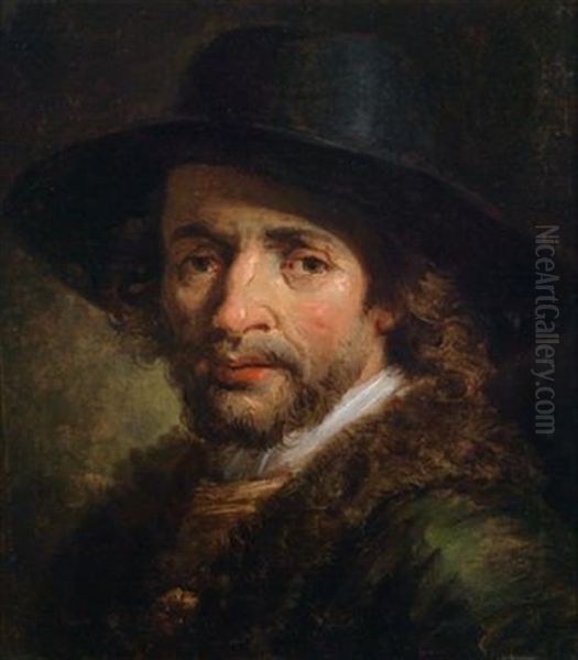 Portrat Eines Bartigen Mannes Oil Painting by Gaetano Gandolfi