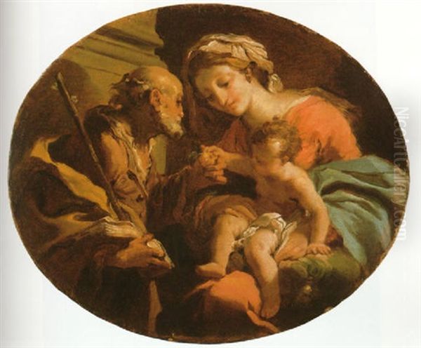 Holy Family Oil Painting by Gaetano Gandolfi