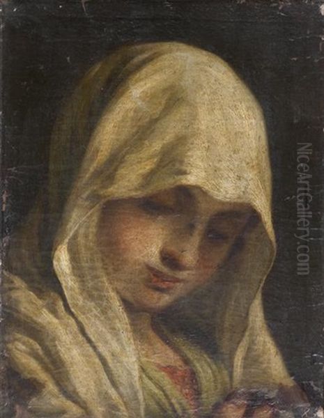 Vierge Priant Oil Painting by Mauro Gandolfi