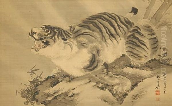 Tiger Oil Painting by  Gantai