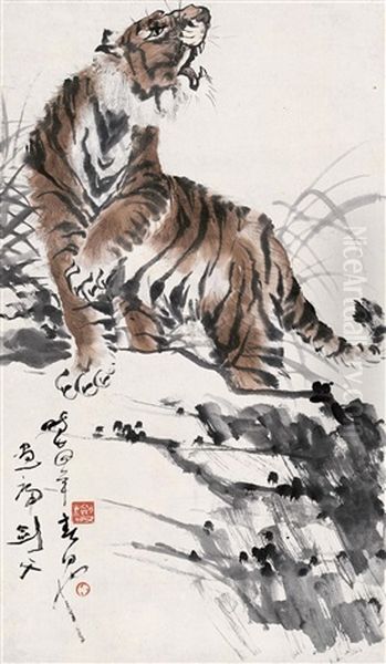 Tiger by  Gao Jianfu