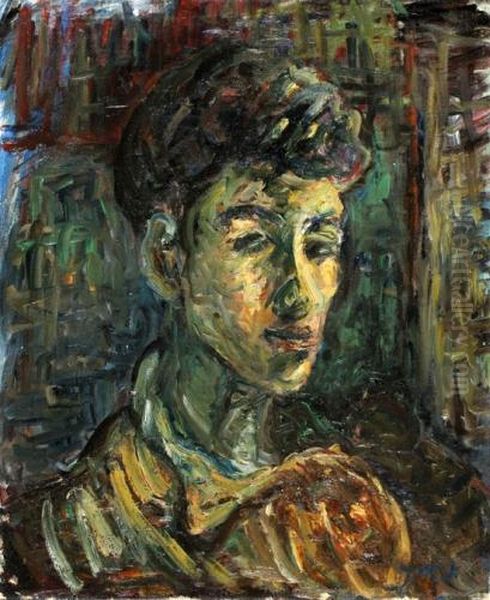 The Young Shepherd Oil Painting by Aharon Avni