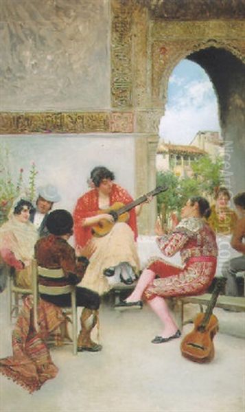 The Fete Day Oil Painting by Juan Jose Garate Y Clavero