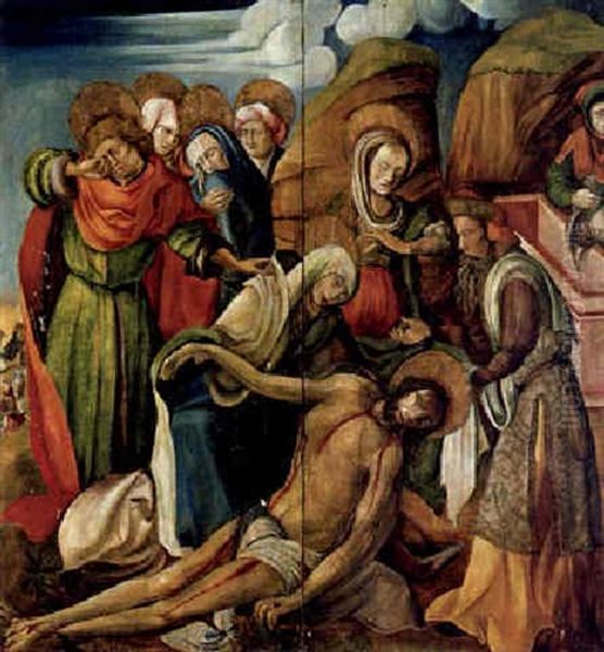 Die Beweinung Christi Oil Painting by Lorenzo Garbieri